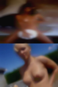 Horny wife swinging single women caught nude.